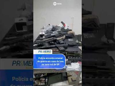 Polícia encontra arsenal de guerra em casa de luxo na zona sul de SP