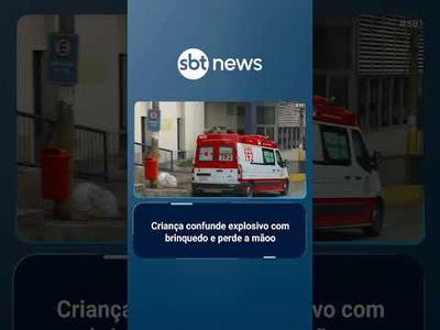Criança perde a mão ao confundir explosivo com brinquedo no RJ | #SBTBrasil