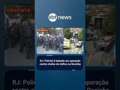 RJ: Policial é baleado em operação contra traficantes na Rocinha