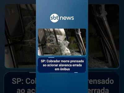 SP: Cobrador morre prensado ao acionar alavanca errada em ônibus | #SBTManhã