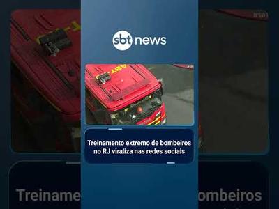 SBT acompanha treinamento do Corpo de Bombeiros que viralizou na internet | #SBTBrasil