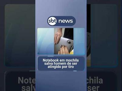 Notebook em mochila salva homem de ser atingido por tiro