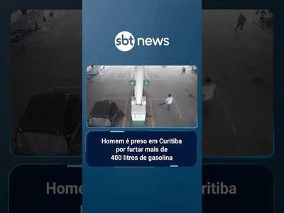 Homem é preso em Curitiba por furtar mais de 500 litros de gasolina | #SBTBrasil