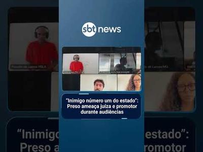 “Inimigo número um do estado”: Preso ameaça juíza e promotor durante audiências | #SBTManhã