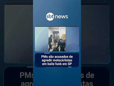PMs são acusados de agredir motociclistas em baile funk em SP | #SBTManhã
