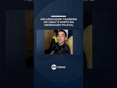 Influenciador “Cearense do Grau” morre em abordagem policial em Fortaleza | #SBTManhã