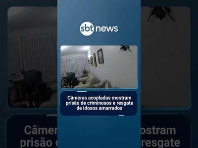 Câmeras acopladas mostram prisão de criminosos e resgate de idosos amarrados | #PrimeiroImpacto