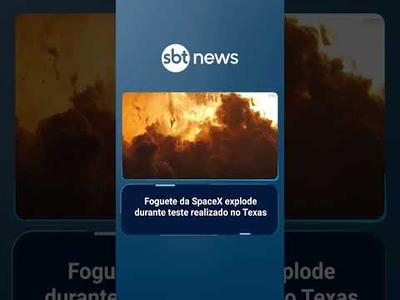 Foguete da SpaceX explode durante teste realizado no Texas | #SBTBrasil