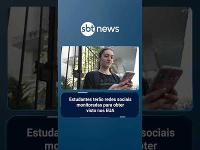 EUA retoma emissão de vistos para estudantes com medidas mais severas | #SBTBrasil