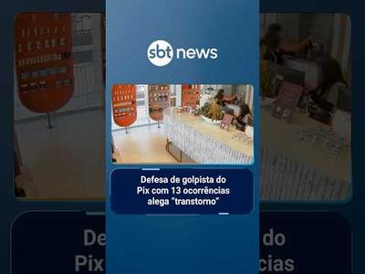 Defesa de golpista do Pix com 13 ocorrências alega “transtorno de comportamento” | #SBTManhã