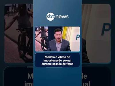 Modelo é vítima de importunação sexual durante sessão de fotos na orla do Recife | #SBTManhã