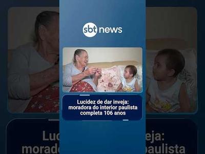 Lucidez de dar inveja: moradora do interior paulista completa 106 anos