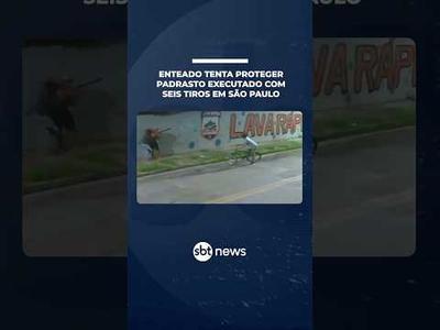 Enteado tenta proteger padrasto executado com seis tiros na Grande SP | #SBTNotícias