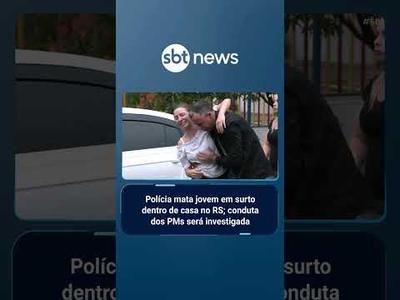 Polícia mata jovem em surto dentro de casa no RS; conduta dos PMs será investigada | #SBTBrasil