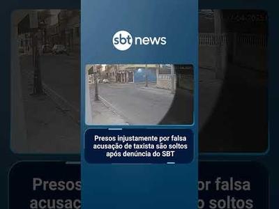 Presos injustamente por falsa acusação de taxista são soltos após denúncia do SBT | #SBTManhã