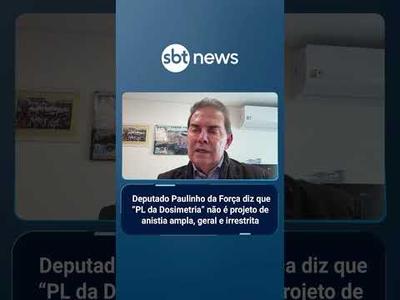 Paulinho da Força diz que "PL da Dosimetria" não é projeto de anisitia ampla, geral e irrestrita