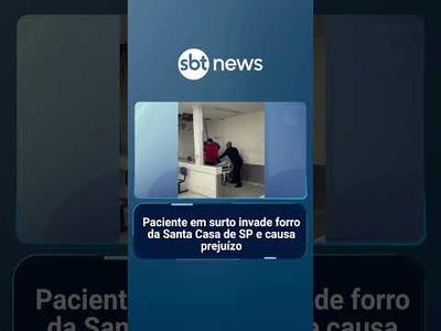 Paciente em surto invade forro da Santa Casa de SP e causa prejuízo