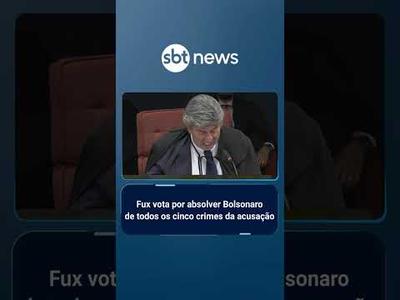 Fux vota por absolver Bolsonaro de todos os cinco crimes da acusação