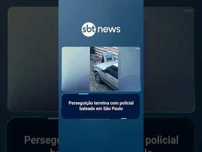 Policial é baleado no pescoço durante perseguição em Paraisópolis (SP) | #SBTBrasil