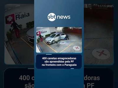 PF e Receita apreendem canetas injetáveis para emagrecimento na fronteira com Paraguai | #SBTBrasil