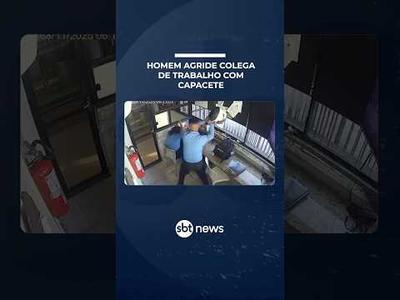 Mulher é agredida com capacete por colega em guarita de condomínio em Salvador | #SBTManha