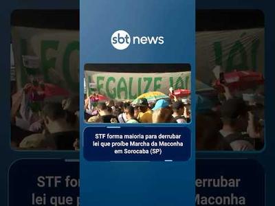 STF forma maioria para derrubar lei que proíbe Marcha da Maconha em Sorocaba (SP) | #SBTManhã