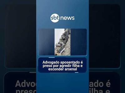 Homem é preso por agredir filha e esconder arsenal de armas em casa | #SBTManhã
