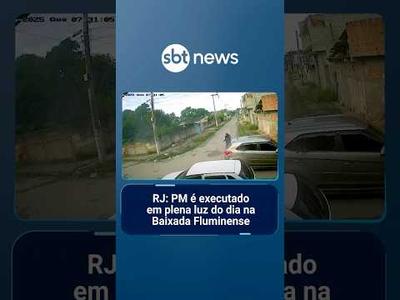 RJ: PM é executado em plena luz do dia na Baixada Fluminense | #SBTManhã