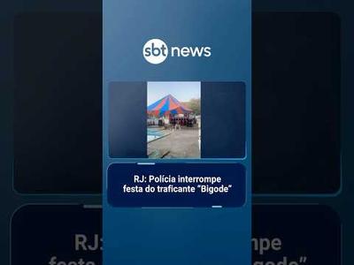 Polícia acaba com festa de traficante "Bigode" em São Gonçalo (RJ) | #SBTManhã