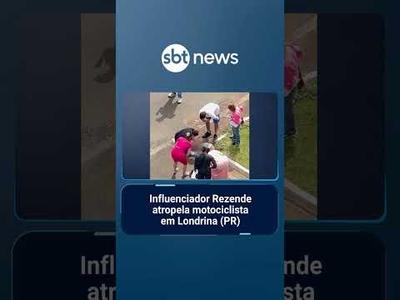 Influenciador Rezende atropela motociclista em Londrina (PR) | #SBTManhã