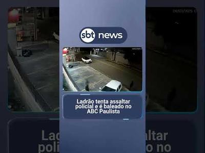 Ladrão tenta assaltar policial e é baleado no ABC Paulista