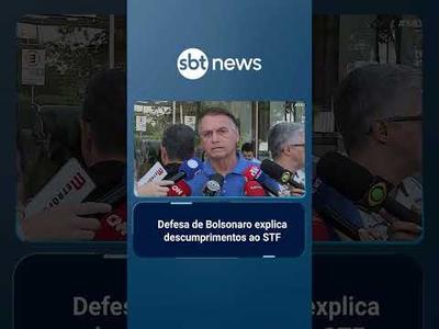 Defesa de Bolsonaro envia explicações ao STF sobre descumprimento de medidas | #SBTBrasil