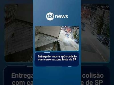 Entregador morre após colisão com carro na zona leste de SP | #SBTNotícias