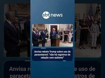 Anvisa rebate Trump sobre uso de paracetamol: "não há registros de relação com autismo" | #SBTBrasil