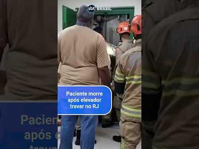 Paciente morre após ficar preso em elevador de hospital no Rio | SBT Brasil (01/07/24)