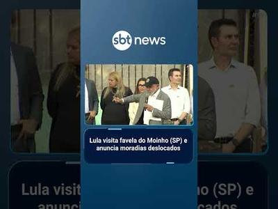 Lula oficializa programa que entregará casas para famílias da Favela do Moinho (SP) | #SBTBrasil