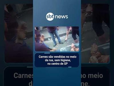 Comércio ilegal de carne no centro de SP expõe risco à saúde pública