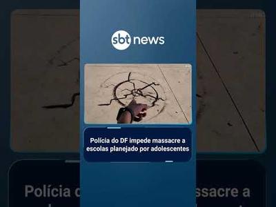 Polícia do DF impede massacre a escolas planejado por adolescentes | #SBTBrasil