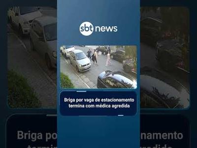 Briga por vaga de estacionamento termina com médica agredida em SP | #SBTManhã