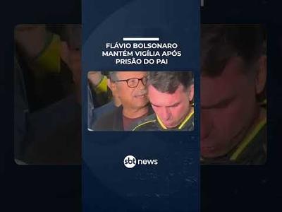 Flávio diz que vigília não era ‘pretexto para fuga’ de Bolsonaro e mantém encontro | #SBTBrasil