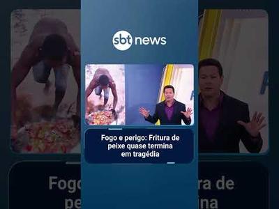 Fogo e perigo: Fritura de peixe quase termina em tragédia | #PrimeiroImpacto