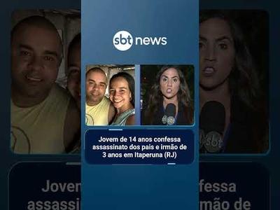Jovem de 14 anos confessa assassinato dos pais e irmão de 3 anos em Itaperuna (RJ) | #TanaHora
