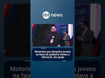 Motorista que atropelou jovens na faixa de pedestre estava a 108 km/h