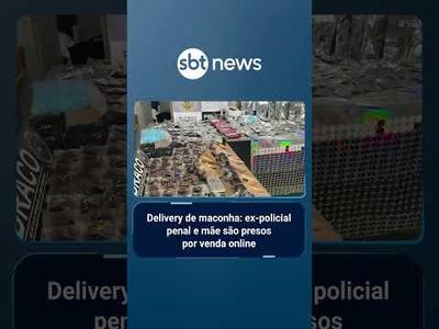 Ex-agente penitenciário é preso por vender drogas em site de delivery | #SBTBrasil 