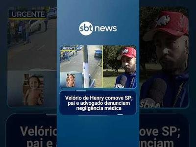 Velório de Henry comove SP; pai e advogado denunciam negligência médica | #PrimeiroImpacto