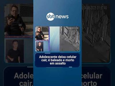 Adolescente deixa celular cair, é baleado e morto em assalto