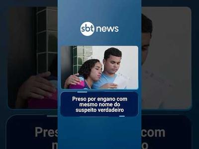 Preso por engano tem mesmo nome e mãe com nome igual ao do verdadeiro suspeito | #SBTManhã