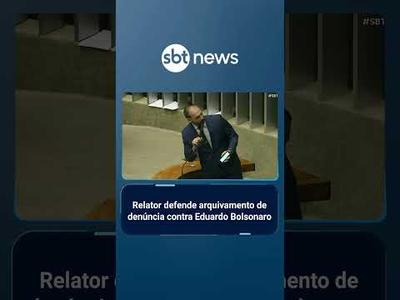 Relator defende arquivamento de denúncia contra Eduardo Bolsonaro | #SBTBrasil