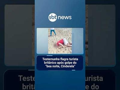 Testemunha flagra turista desmaiando após golpe do “Boa Noite, Cinderela” no Rio | #SBTManhã
