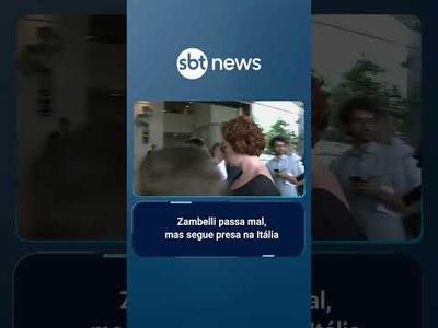 Deputada Carla Zambelli passa mal em audiência na Itália e segue presa | #SBTBrasil